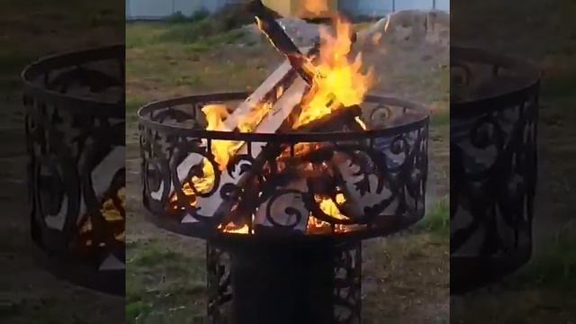 Чаша для костра на даче у клиента. LIVE. FireDecor смотреть онлайн