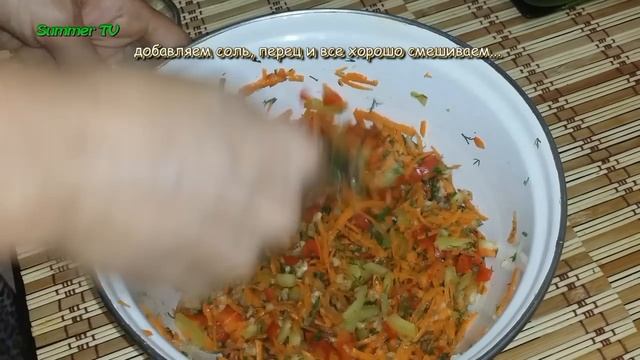 Фаршированные Помидоры в Маринаде с морковью, чесноком, перцем и зеленью! смотреть онлайн