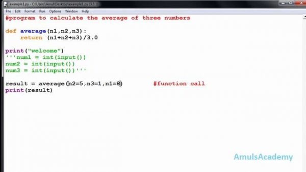 Python Programming Tutorial - Keyword and Default arguments
