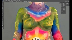 body painting | digital smudge art | digital painting | good quality #trending #bodypainter