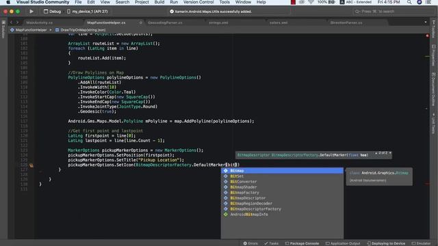 Xamarin Uber Clone - Implementing Google Directions API смотреть онлайн