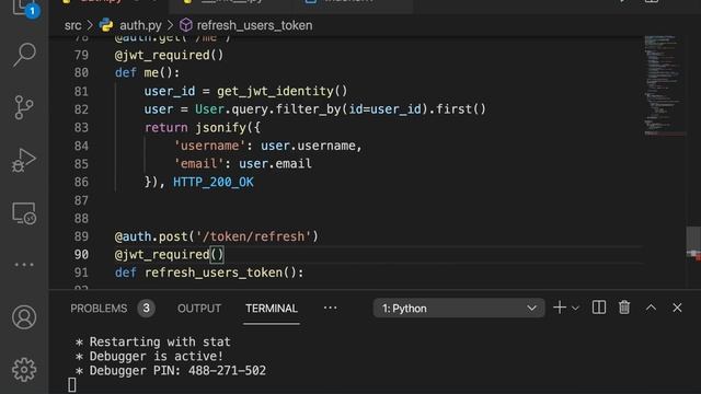 Refresh an access token. Build and Deploy a Python Flask REST API with JWT #10 смотреть онлайн