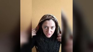 Как завязывать платок, чтобы он не спадал с головы.