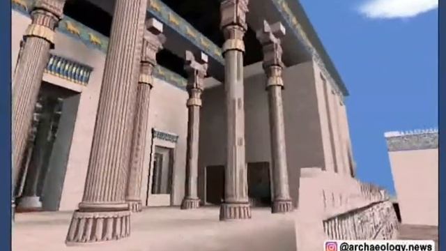Reconstruction Of Apadana Palace. The Audience Hall In Persepolis (c. 6th-5th Century BC), Iran