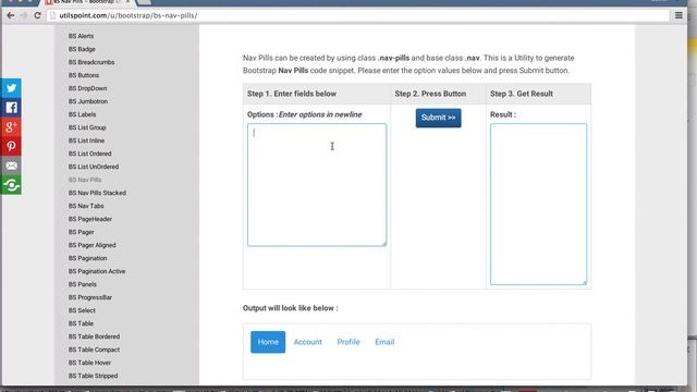 Bootstrap nav-pills смотреть онлайн