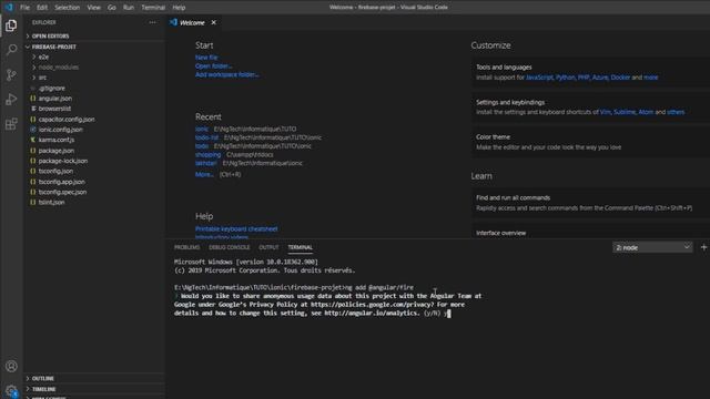 IONIC 5 : Comment associer votre application ionic (4&5) à FIREBASE смотреть онлайн