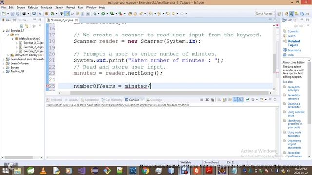 Introduction To Java Programming Exercise 2 7c смотреть онлайн