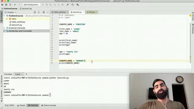 Python Lecture 1: Input, Print Statement, Variables, Constants and Zen of Python смотреть онлайн