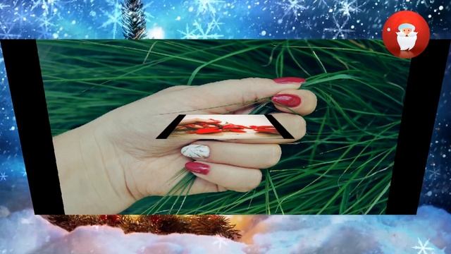 Дизайн ногтей на Новый год 2020, новогодний маникюр смотреть онлайн