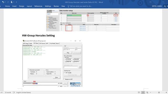 Delta AS PLC and Hercules software Modbus TCP communication смотреть онлайн
