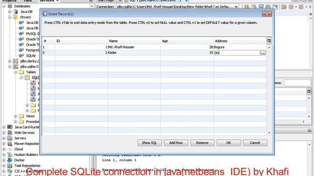 Complete SQLite Connection without codding in java смотреть онлайн