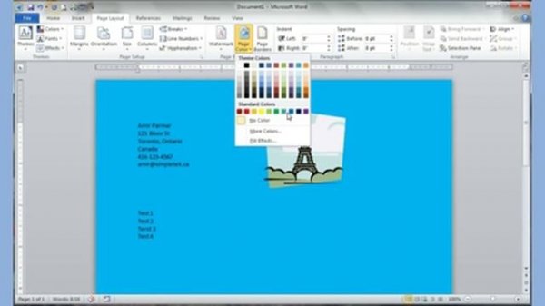 Microsoft Word 2007 2010 part 2 (Page Setup, add Pictures, ClipArt, Word Art, columns)