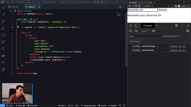 FORMULARIOS en React ?Inputs CONTROLADOS? ? Cómo OBTENER su valor? ? Curso de React desde cero #10 смотреть онлайн