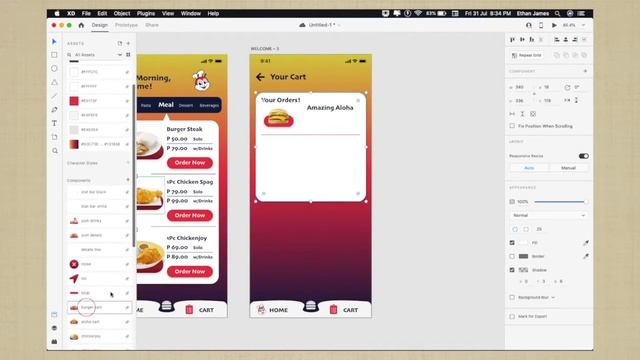 Jollibee Mobile App | UI/UX Design Using Adobe XD смотреть онлайн