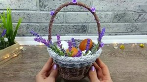 Корзинка на Пасху. Поделки. DIY.