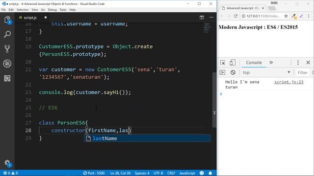 77-Javascript Dersleri - Javascript ES6 Kalıtım - Class Extends смотреть онлайн