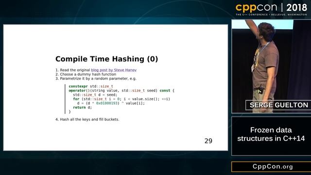 CppCon 2018: Serge Guelton “Frozen data structures in C++14” смотреть онлайн
