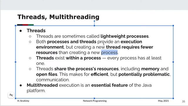 Threads in Java, Process, Threads, Multithreading смотреть онлайн