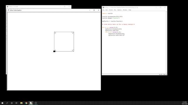 Python Turtle Basics - Fancy Designs Using Nested Loops смотреть онлайн