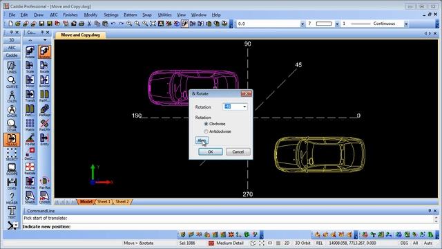 Moving and Copying in Caddie - AutoCAD Architecture compatible DWG CAD software смотреть онлайн