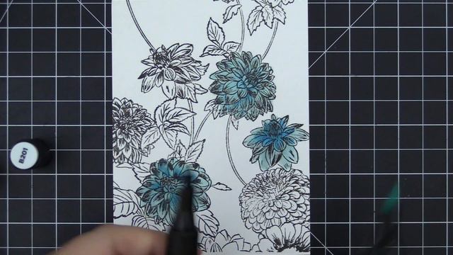 Watercolored Look Coloring w/ Alcohol Markers смотреть онлайн