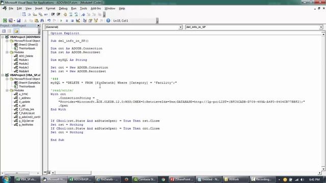 VBA to delete data from SharePoint. ADO and SQL. SharePoint Automation using VBA - 5 смотреть онлайн