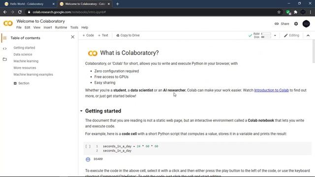 #6- Introduction to Google Colaboratory | Python Tutorial For Absolute Beginners 2020 | DeepScript смотреть онлайн