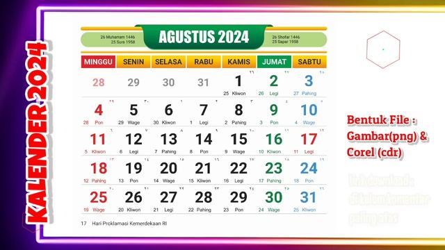 KALENDER 2024 CDR LENGKAP !!! Per Bulan dg Tanggal Merah dan Hari Libur (File Corel & Gambar) смотреть онлайн