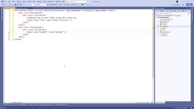 File Upload with ASP.NET Core MVC смотреть онлайн