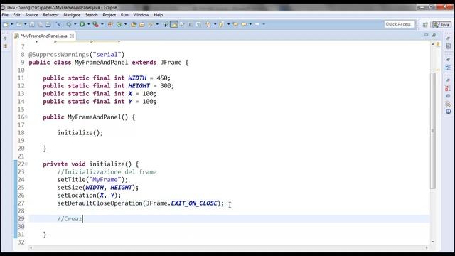 Java SWING - Creare pannelli personalizzati - Parte 2 смотреть онлайн