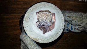 Выплавка воска из гипсовой формы в муфельной печи с полной прокалкой