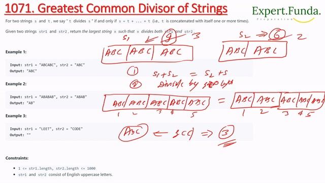 Leetcode 1071. Greatest Common Divisor of Strings || Java Solution смотреть онлайн