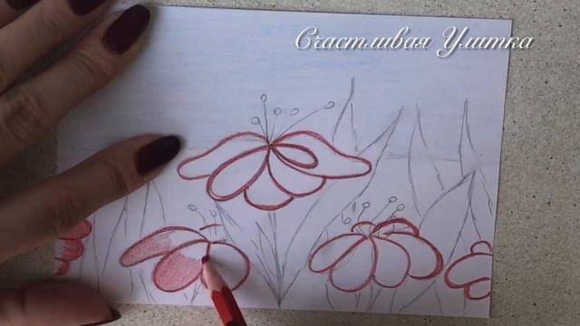 РИСОВАНИЕ для детей // Рисунок Цветы Ранняя весна карандашами // How to draw смотреть онлайн