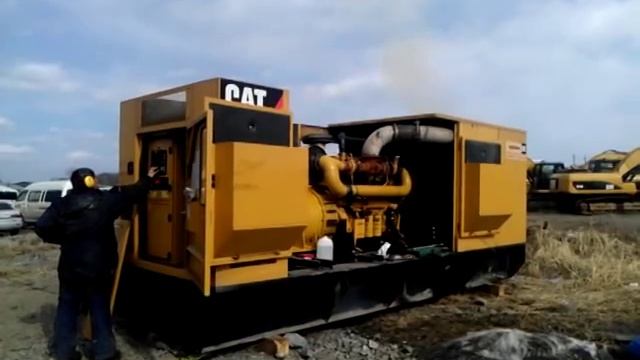 Запуск дизельгенератора Caterpillar С18 после кап. ремонта смотреть онлайн