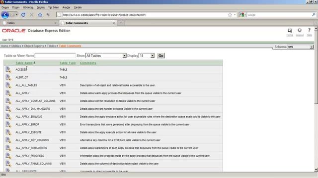 Oracle Apex - Object Reports смотреть онлайн