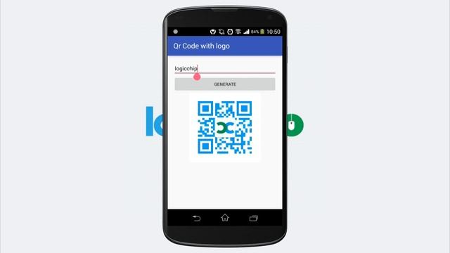 Qr Code with logo and custom color for android смотреть онлайн