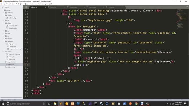 7.- Sistema de ventas y almacen con php y mysql - Validar boton y pagina de registro смотреть онлайн