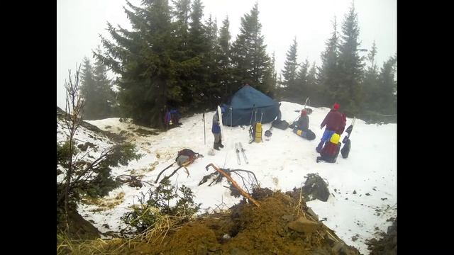 Палатка Зима установка на Драгобрате смотреть онлайн