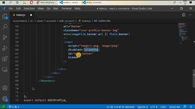Tutorial#37|React.js/Redux E-Commerce/Firebase-Firestore| User Account Settings Part-6 смотреть онлайн