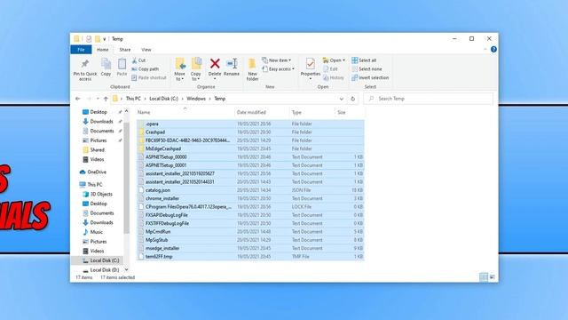 How To Delete Windows Temp Folder & User Temp Folder PC Tutorial | Free Up Disk Space смотреть онлайн
