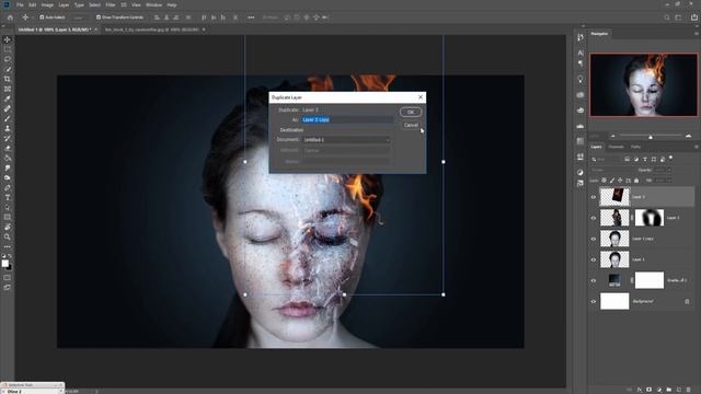 2 Minute Photoshop Fire Face Effect Photoshop Tutorial смотреть онлайн