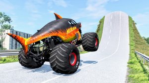 Автомобили против гигантской выпуклости #4 – BeamNG Drive