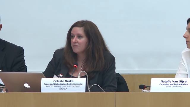 Discurso - Celeste Drake, Especialista en Políticas de Comercio y Globalización, AFL-CIO, EEUU смотреть онлайн