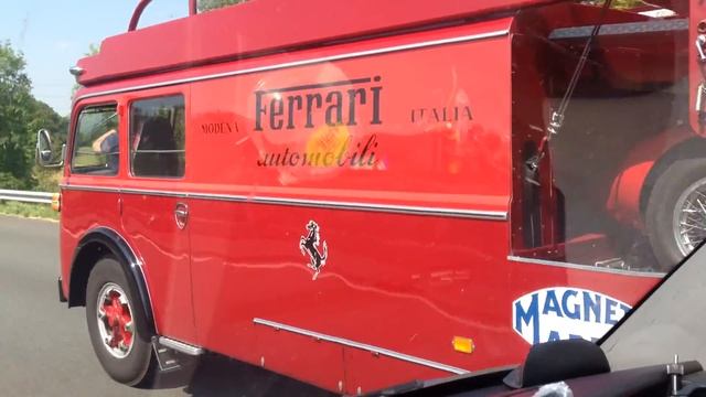Ferrari Transporter, Bartoletti FIAT 642 RN2 en route to Le Mans Classic 2014 смотреть онлайн