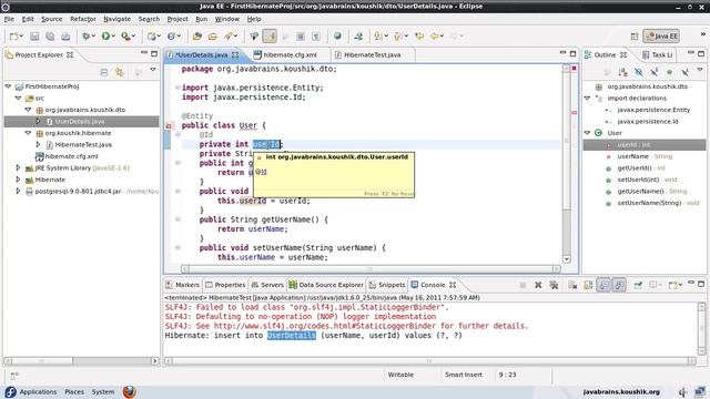 Hibernate Tutorial 04 - hbm2ddl Configuration and Name Annotations смотреть онлайн