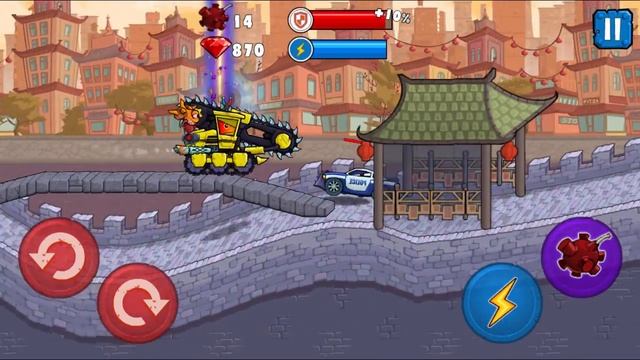 ВСЕ БОССЫ Car Eats Car 3 - МОЛНИЯ, КОП РОАД, КАПИТАН ВЕДРО - Игра как мультик про хищные машинки смотреть онлайн