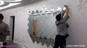 Мастер Класс. Как приклеить зеркало на стену?