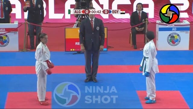 African Karate championship 2023 Morocco | Final Female Kumite -55 kg смотреть онлайн