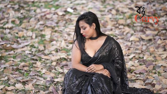 Tanvi Priyanka With Black Color Saree I Bong Curvy I Sareelover I 2024 смотреть онлайн