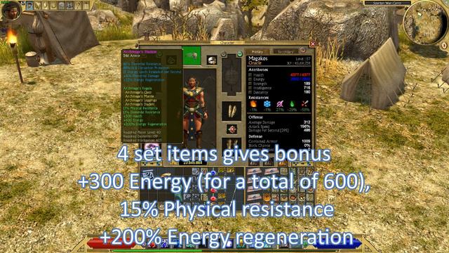 Titan Quest Anniversary Archmage's Regalia Legendary Set bonus смотреть онлайн